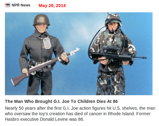 GI Joe Cteator Dies